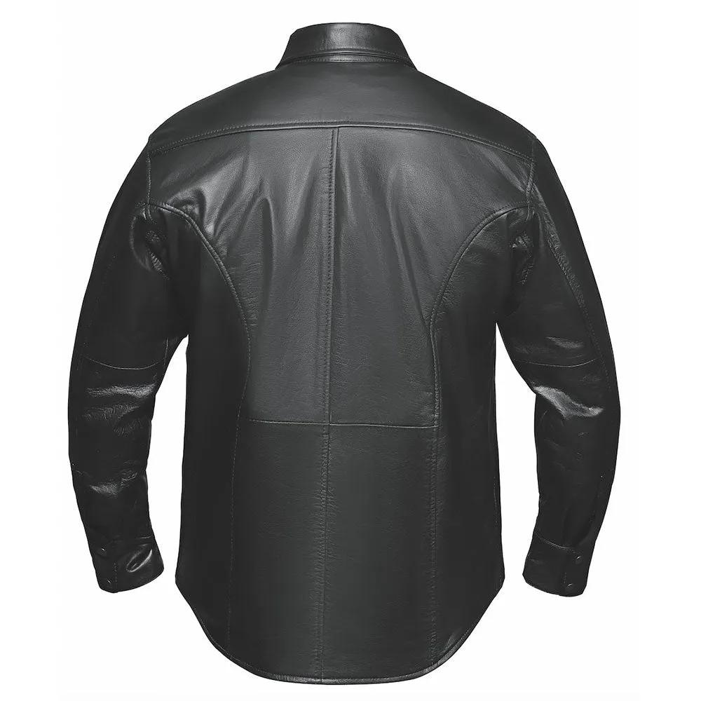 Titan - Mens Premium Leather Shirt Jacket