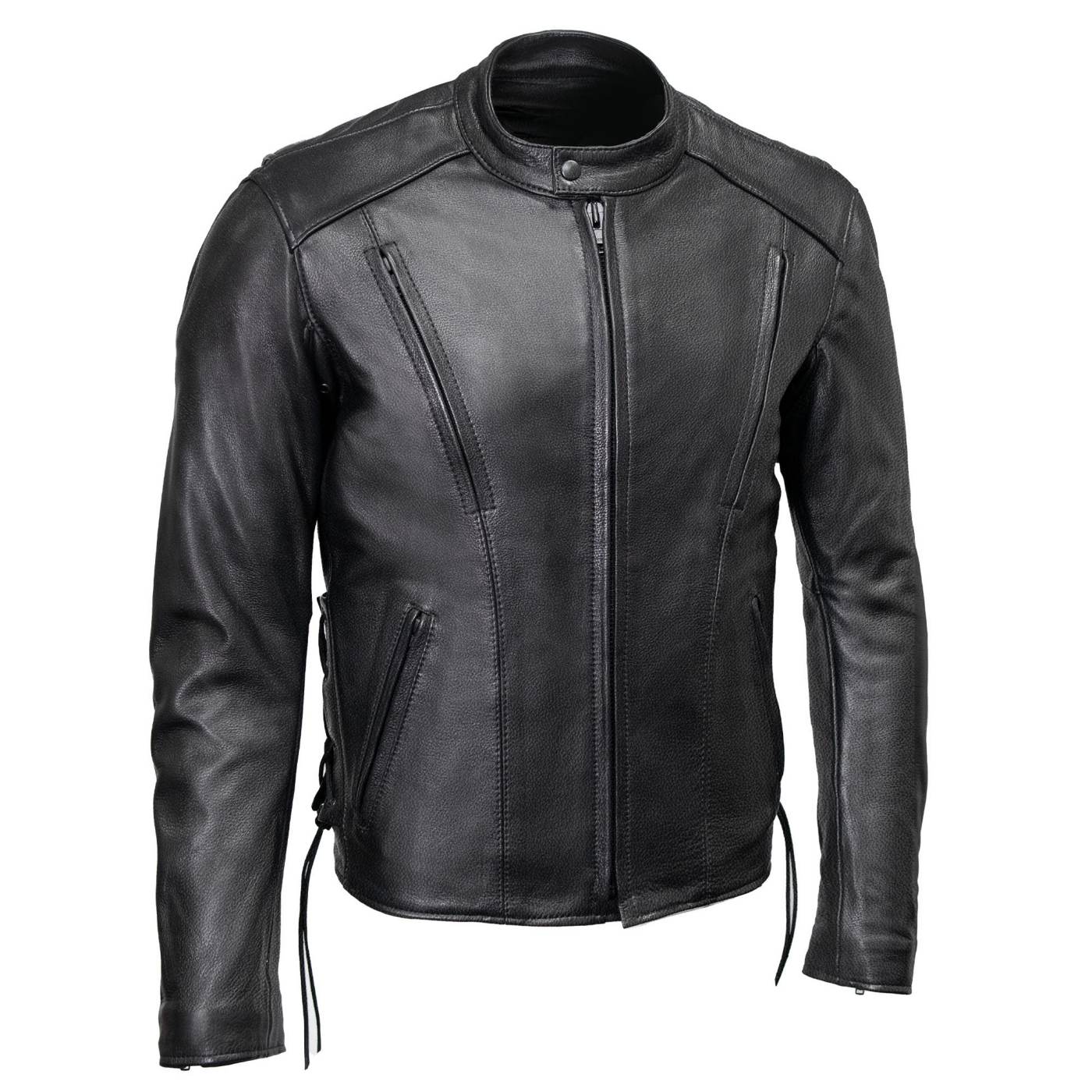 Milwaukee Leather USA MADE MLJKM5002 Men's Black Air Stream Vented