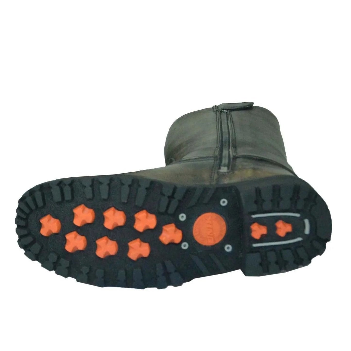 Brown Harness - Mens Motorcycle Biker Leather Boots