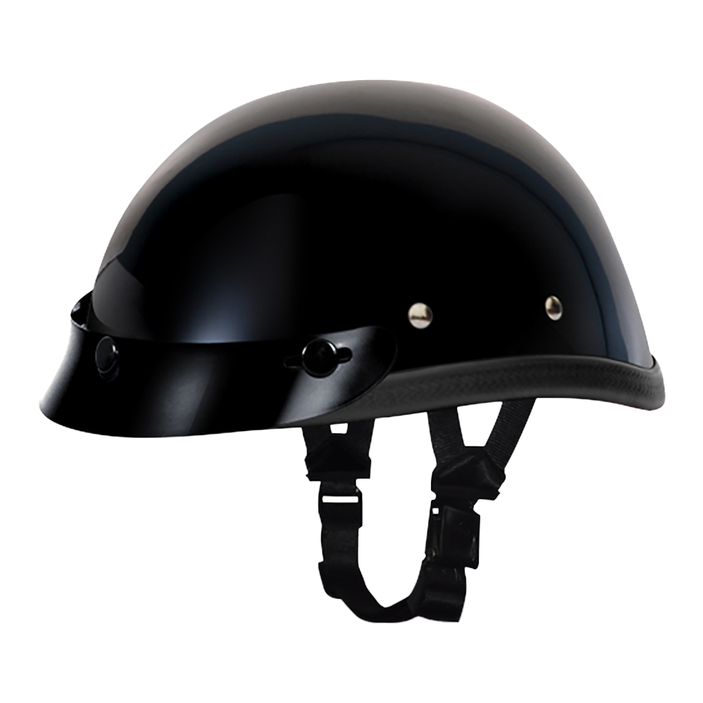 Novelty Eagle W/ Snaps- Hi-Gloss Black M
