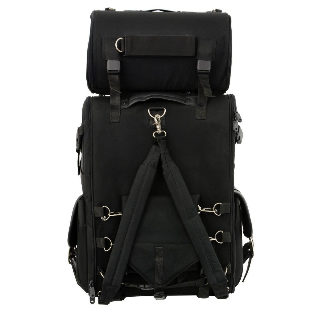 Milwaukee Performance SH67301 X-Large Black Textile 2-Piece Touring Motorcycle Bag Pack
