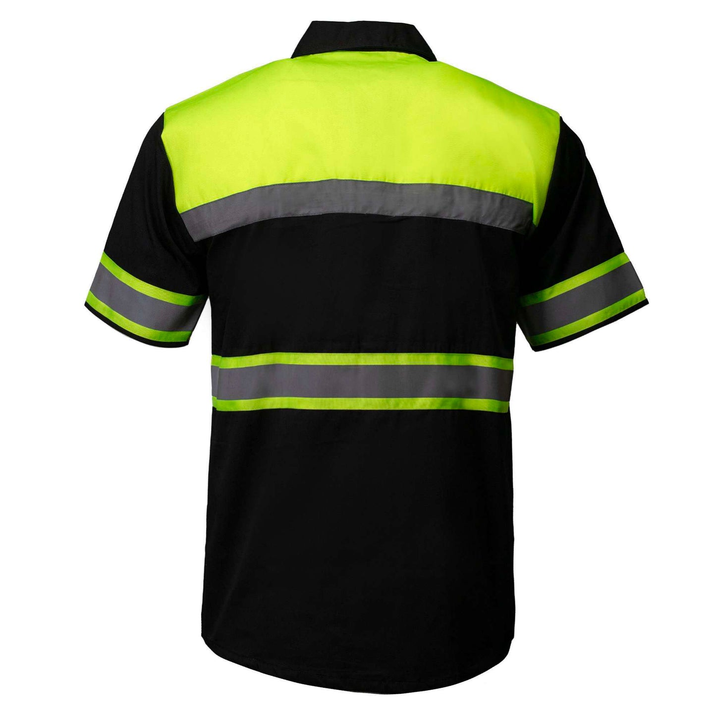 MMMCC Men’s Safeway Green/Black Mechanic Rider Ready Shirt w/ Reflective Strip MDM11613