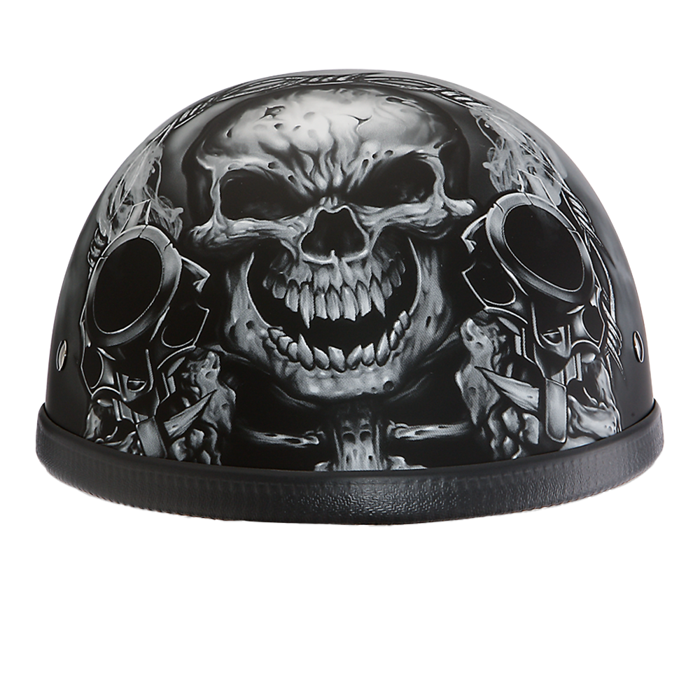 extreme custom motorcycle helmets Novelty Eagle- W/ Guns 2XL