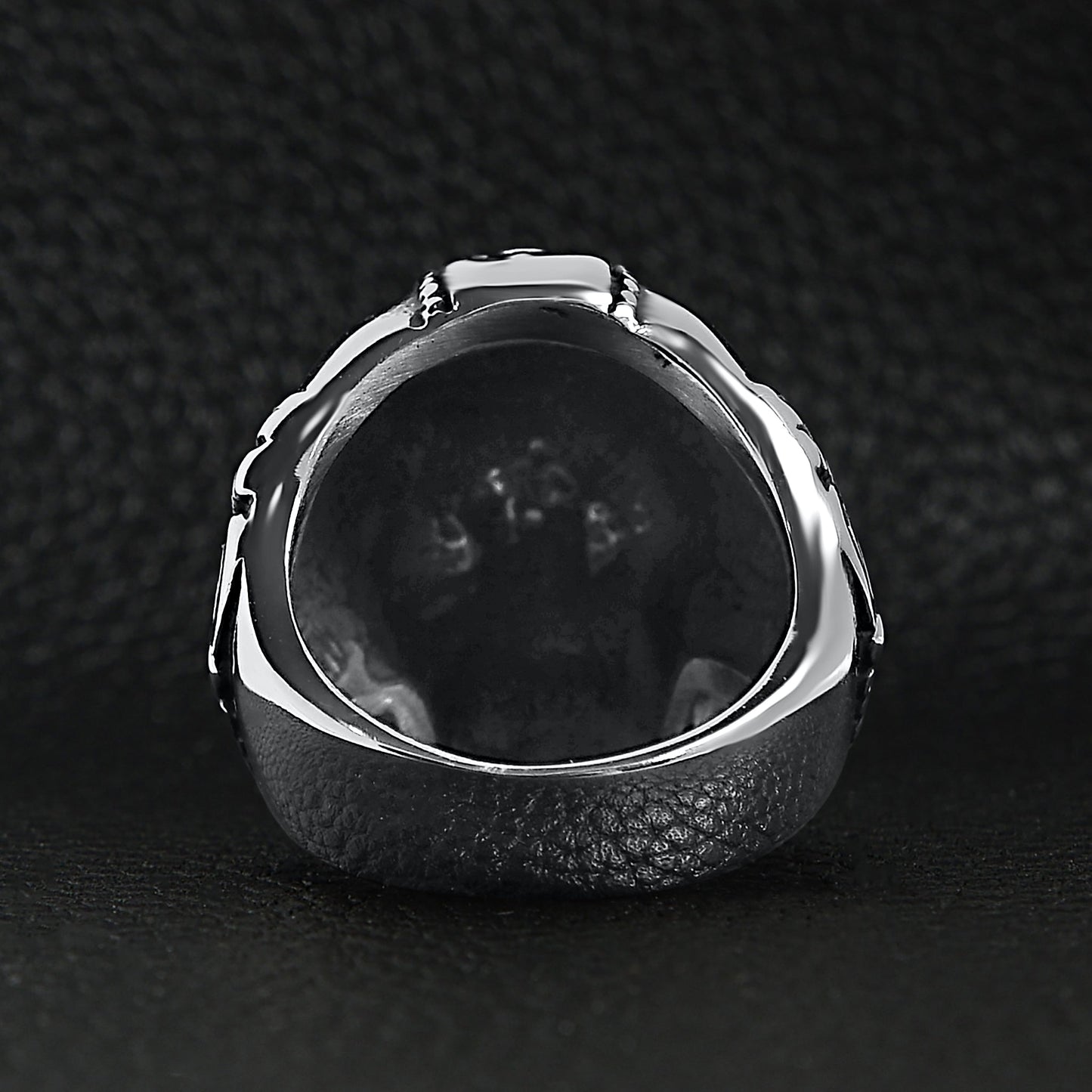 Stainless Steel Ancient Warrior Guard Skull Ring
