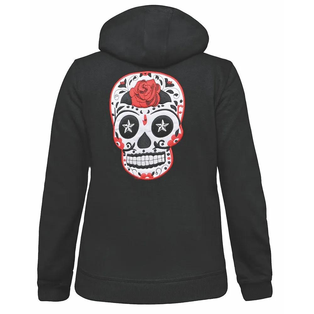 8053.00 - Ladies Skull Hoodie Sweatshirt