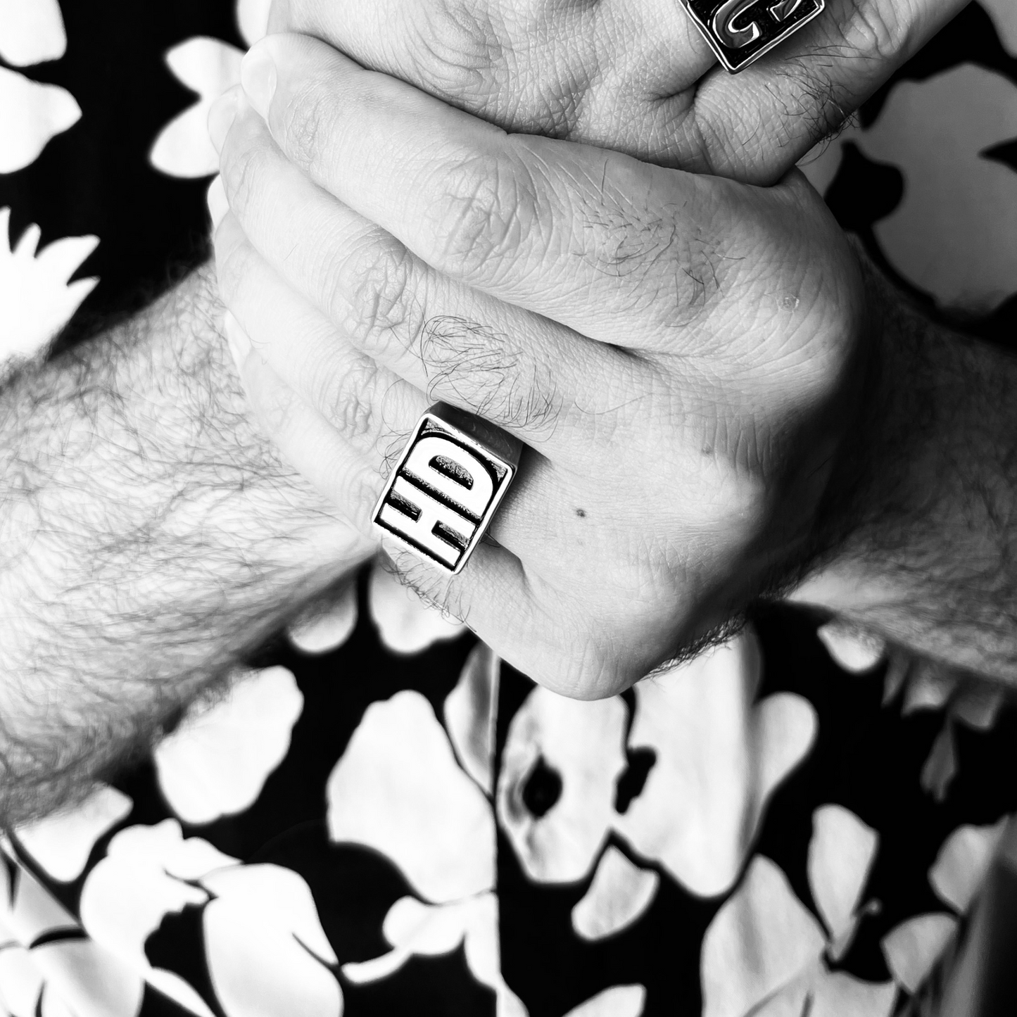 Stainless Steel Heavy Duty "HD" Signet Unisex Ring