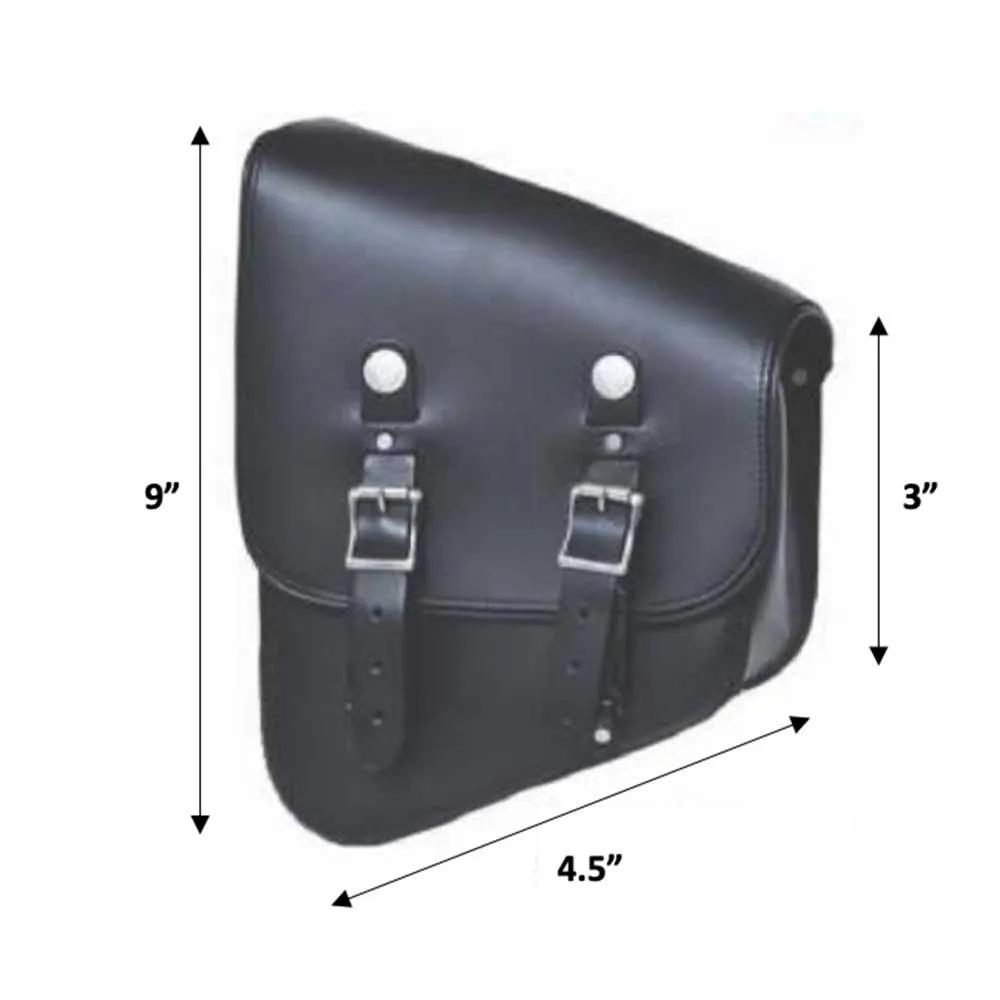 Black- Left Side PVC Swing Arm Bag