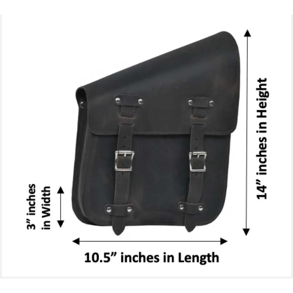 Rustic brown 9586.00 - Right Side Leather Swing Arm Bag