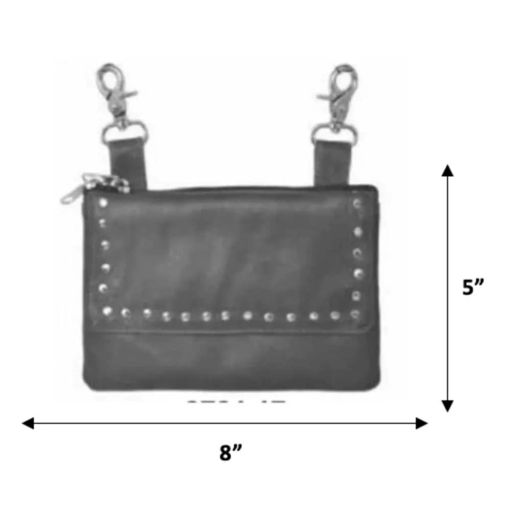 Grey Ladies Clip on Bag