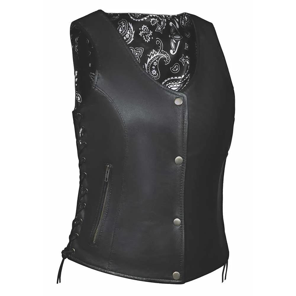 Annette - Women's Motorcycle Leather Vest