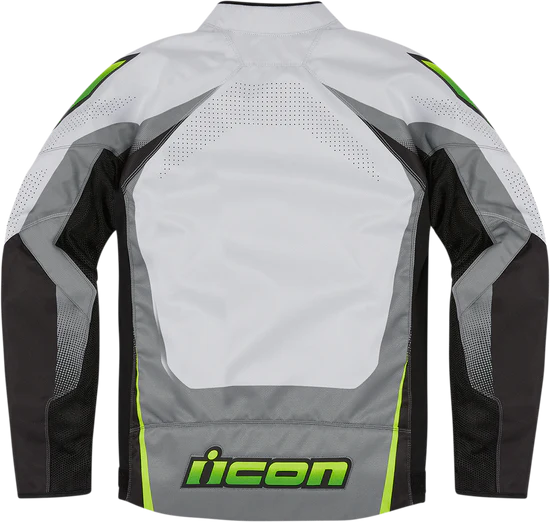 ICON Hooligan Ultrabolt Jacket Gray/Hi-Vis