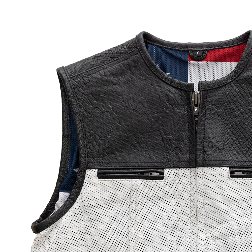 Men's Customs 1 of 1 limited edition Men's Leather Vest GARAGE SALE   