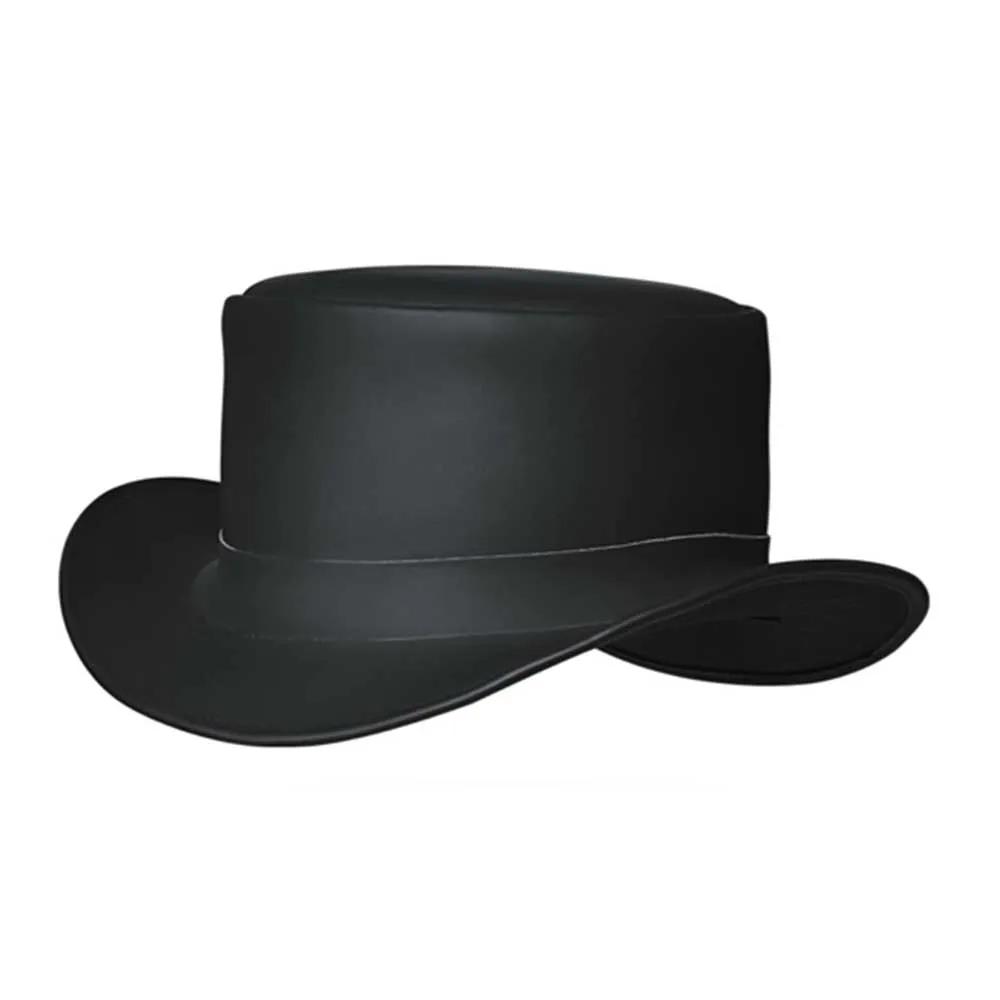 El Diablo - Mens Premium Leather Top Hat