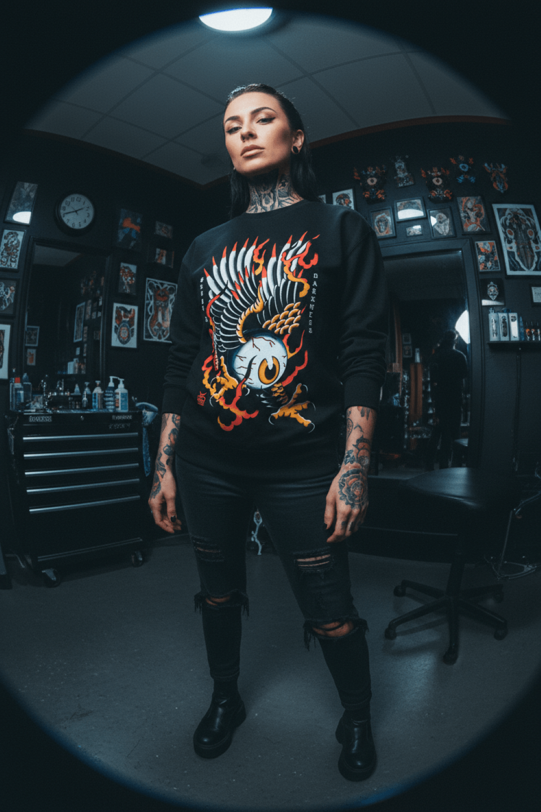 Eagle Eye Sweatshirt | Ghost & Darkness Streetwear