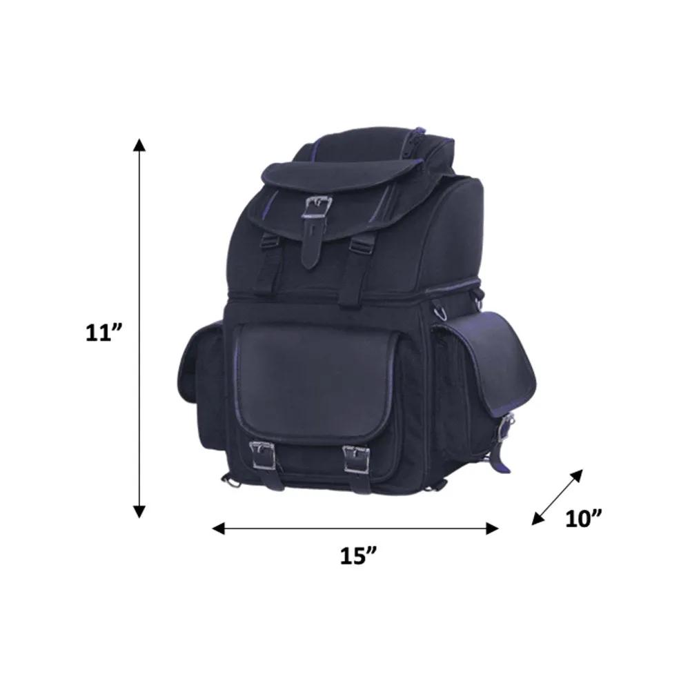 Round Motorcycle Textile Travel Bag