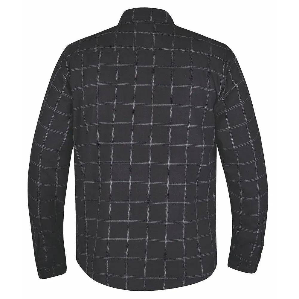 MENS BLACK AND WHITE FLANNEL SHIRT