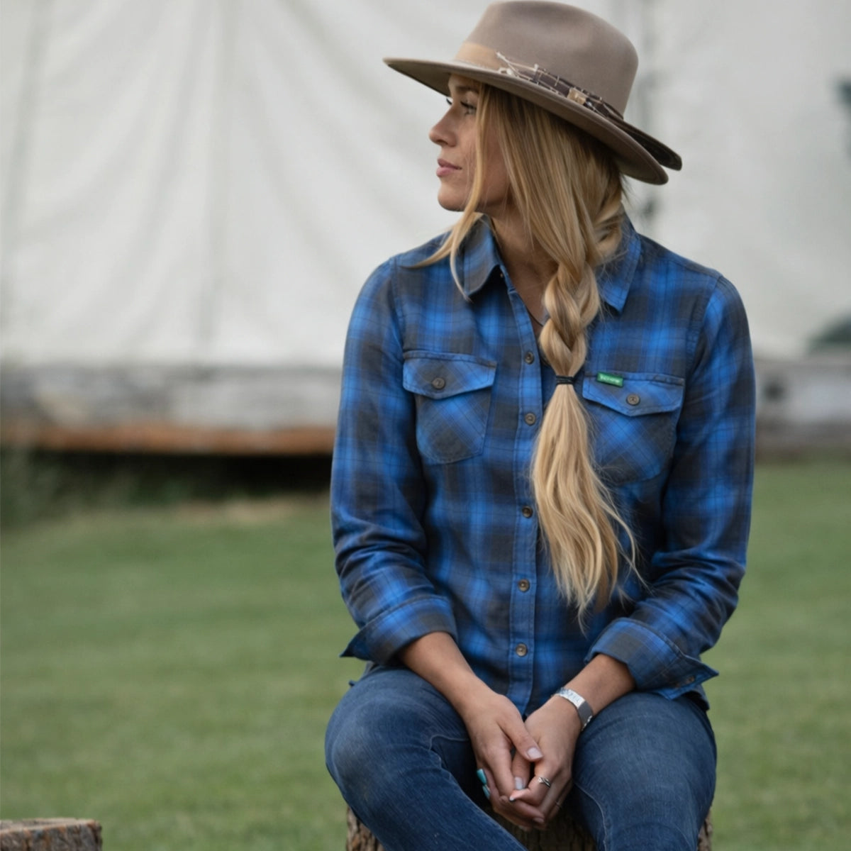 Teal Flannel - Ladies Flannel Shirt