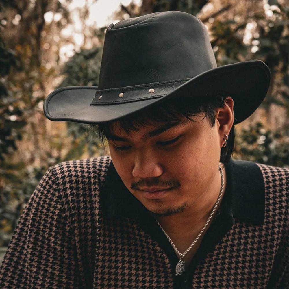 Yellowstone – Premium Leather Cowboy Hat with Western Heritage