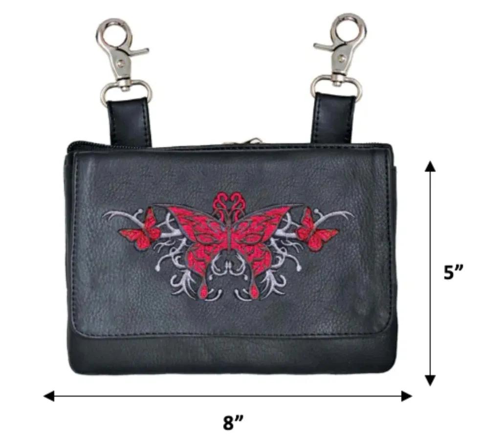 Butterfly Ladies Clip on Bag