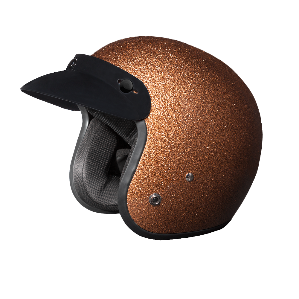 daytona cruiser motorcycle helmet Classic Open Face Helmet, 2XL wicking fabric that keeps your head cooler and more comfortable Daytona Spyder Jet- Dull Black