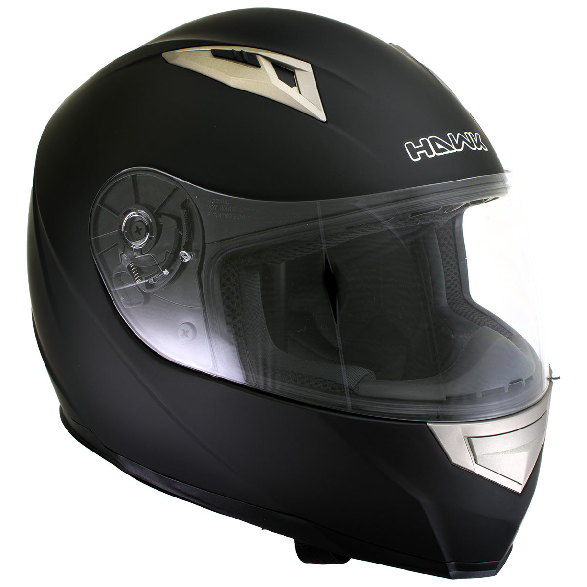 Milwaukee Helmets H500 Flat Black Chit-Chat Black Full Face Motorcycle Helmet with Wireless Communication
