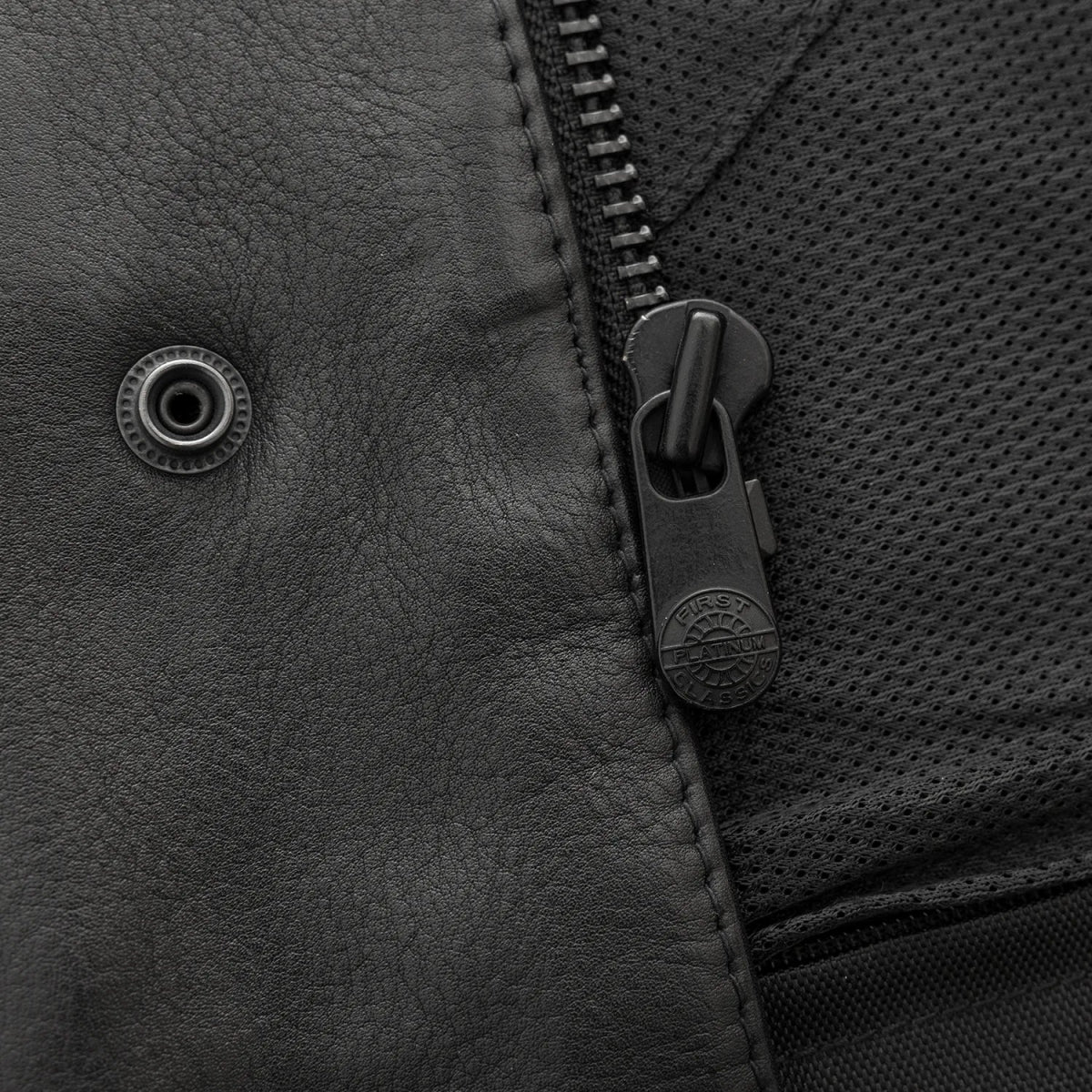 Hotshot Men's Motorcycle Leather Vest Men's Leather Vest First Manufacturing Company