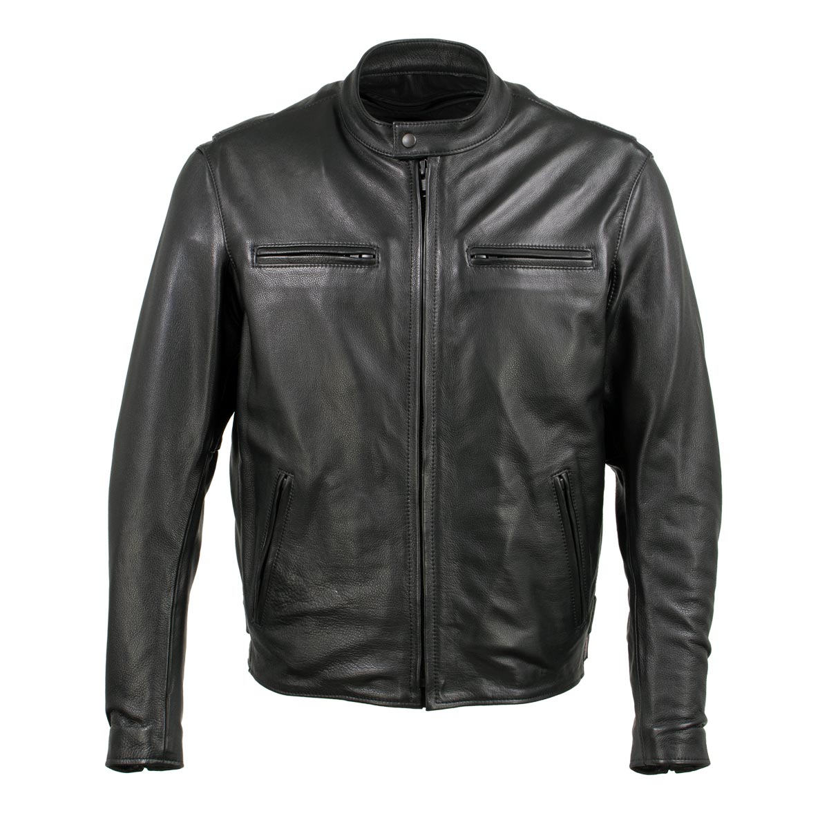 Milwaukee Leather USA MADE MLJKM5001 Men's Black Road Racer Premium Leather Motorcycle Jacket