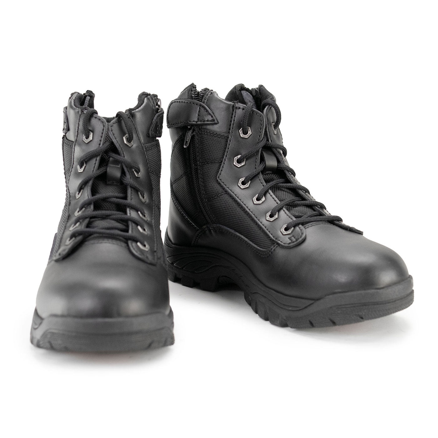 Men\'s Black Tactical Lace-Up Boots with Side Zip Men main image 4