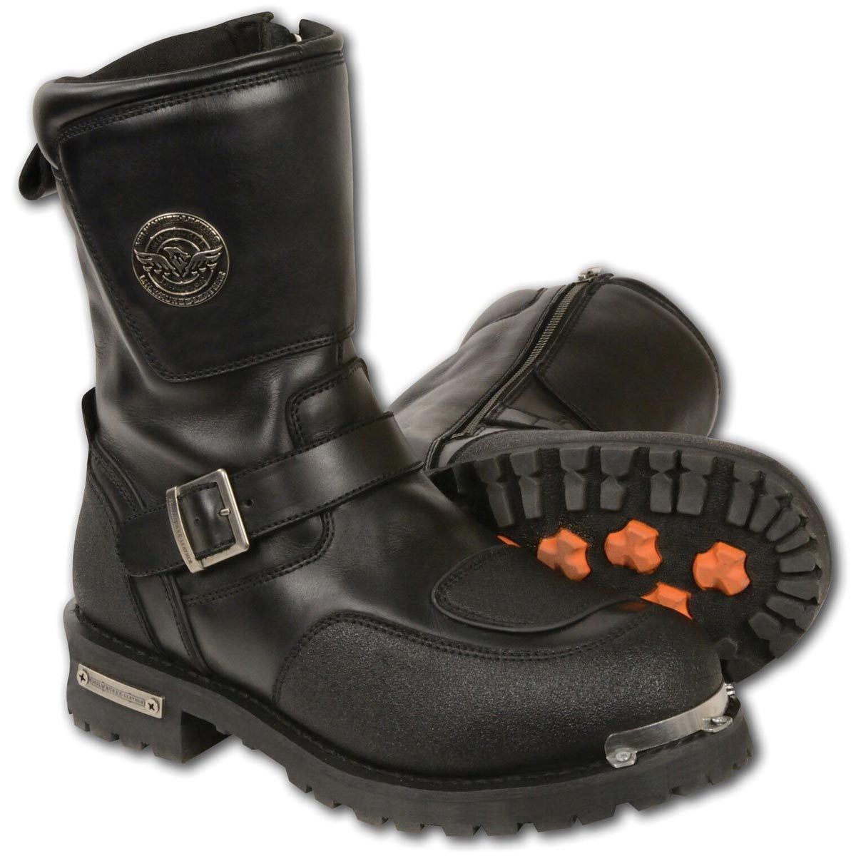Milwaukee motor bike boots Milwaukee Motorcycle Clothing Co. Mens Accelerator Leather  main image 4