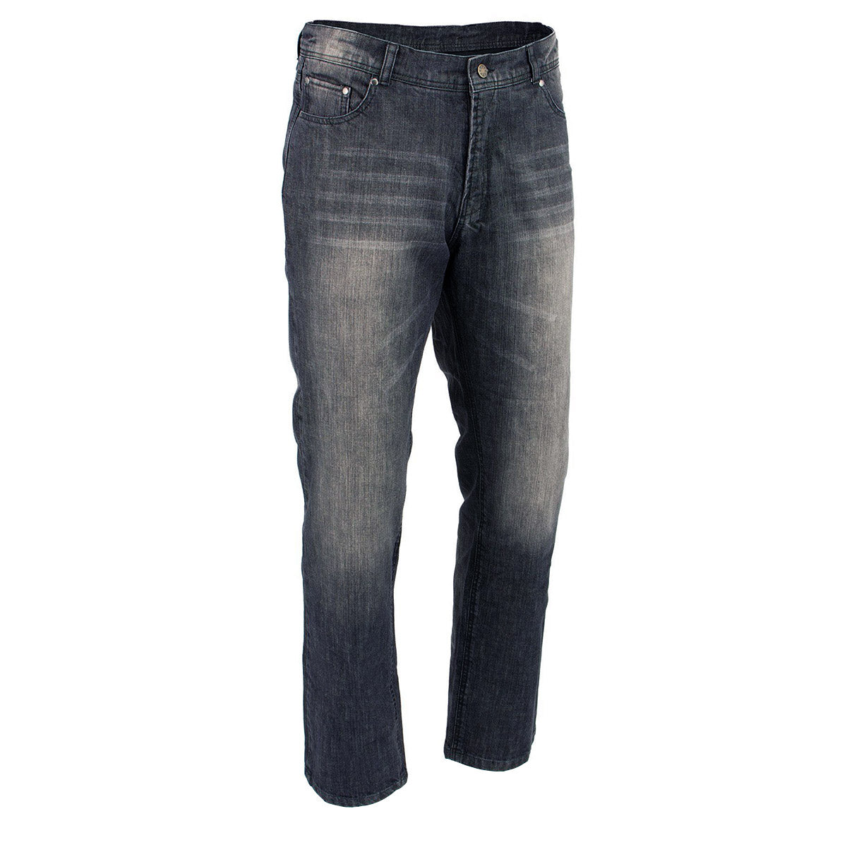 Milwaukee Leather MDM5001 Men's Metro Black CE Armored Motorcycle Riding Denim Jeans Reinforced w/ Aramid Fibers