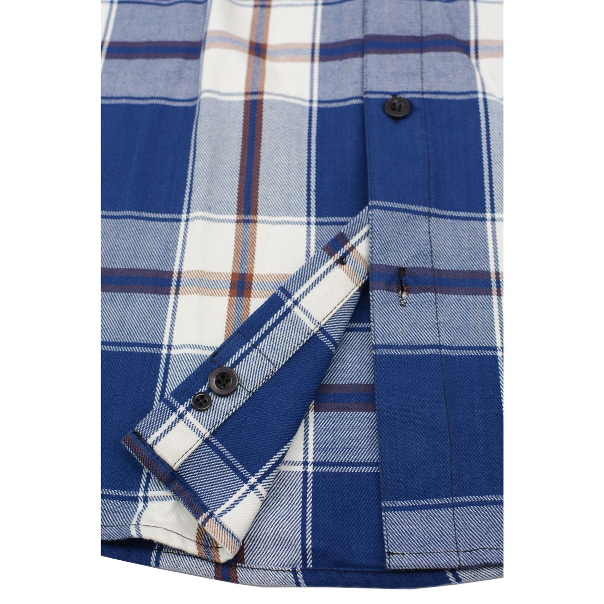 Milwaukee Leather Men’s Plaid Flannel Long Sleeve Shirt with Chest Pockets