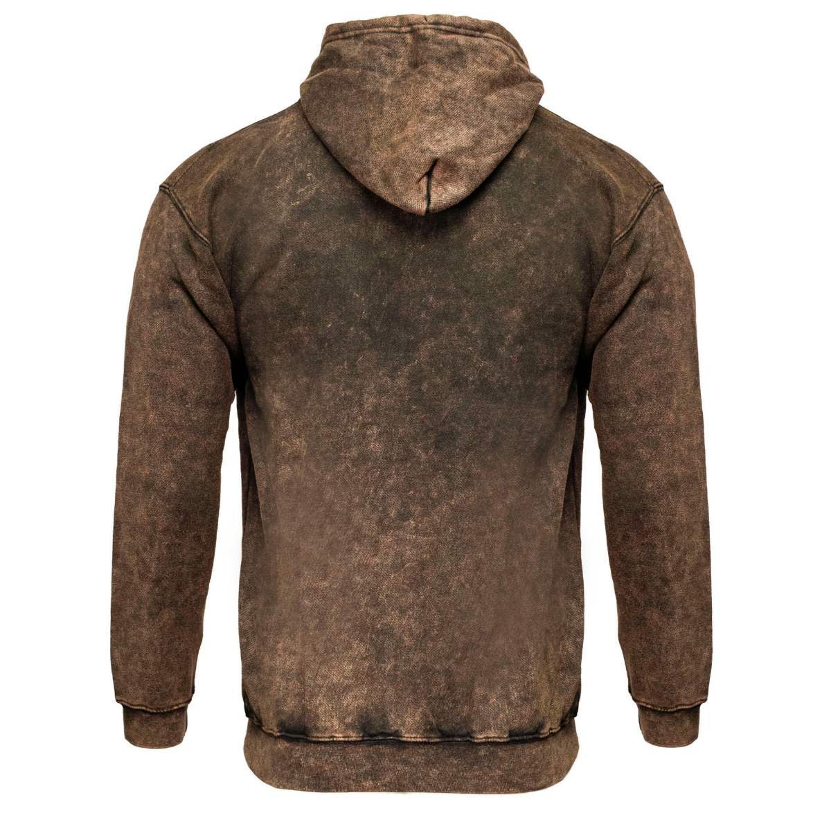 Milwaukee Leather MNG11685 Men's Dark Brown and Black Zipper Front Premium Cotton Hoodie