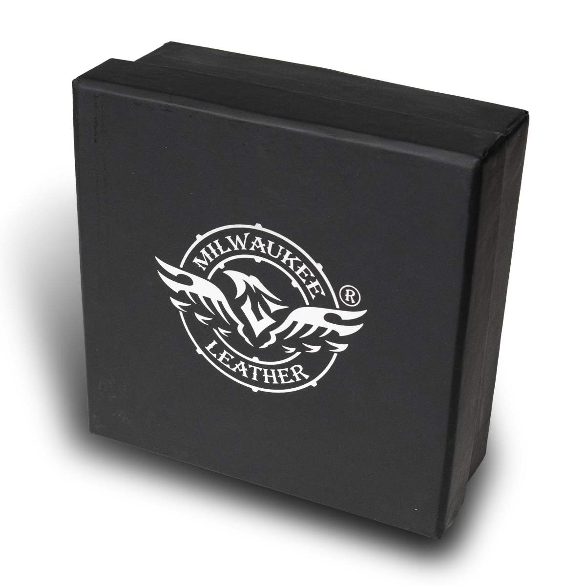 Milwaukee Leather Men's Liberty Talon Black Leather Belt with USA Eagle Emblems - 1.5 Inch Biker Belt - MP7113