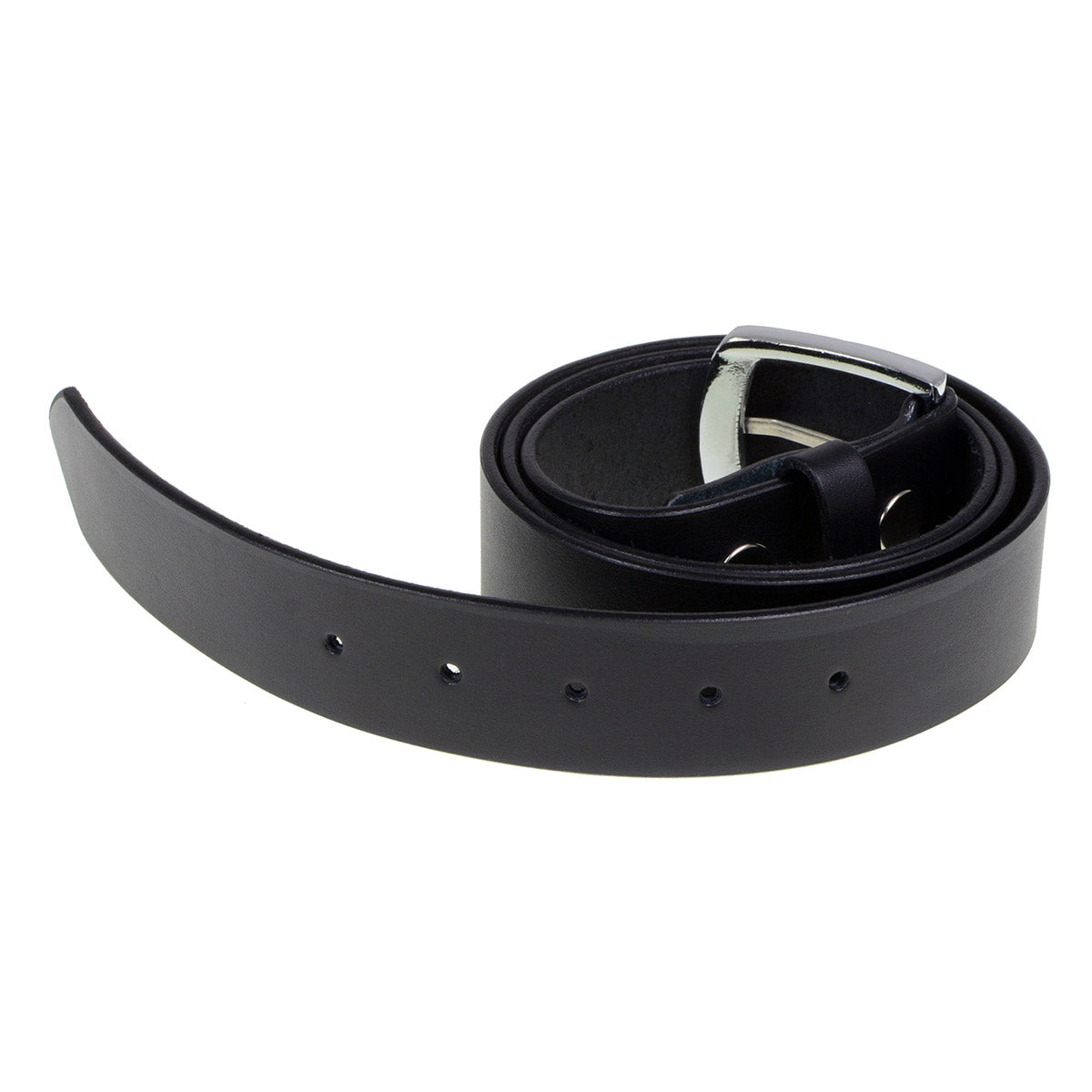 Milwaukee Leather MP7114 Men's Light Black Genuine Leather Belt with Interchangeable Buckle - 1.5 inches Wide
