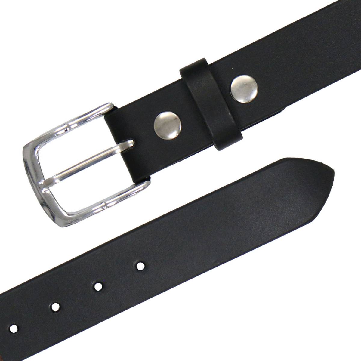 Milwaukee Leather Men's Freedom Line Black Leather Belt with USA Flag Emblems - 1.5 Inch - MPM7140