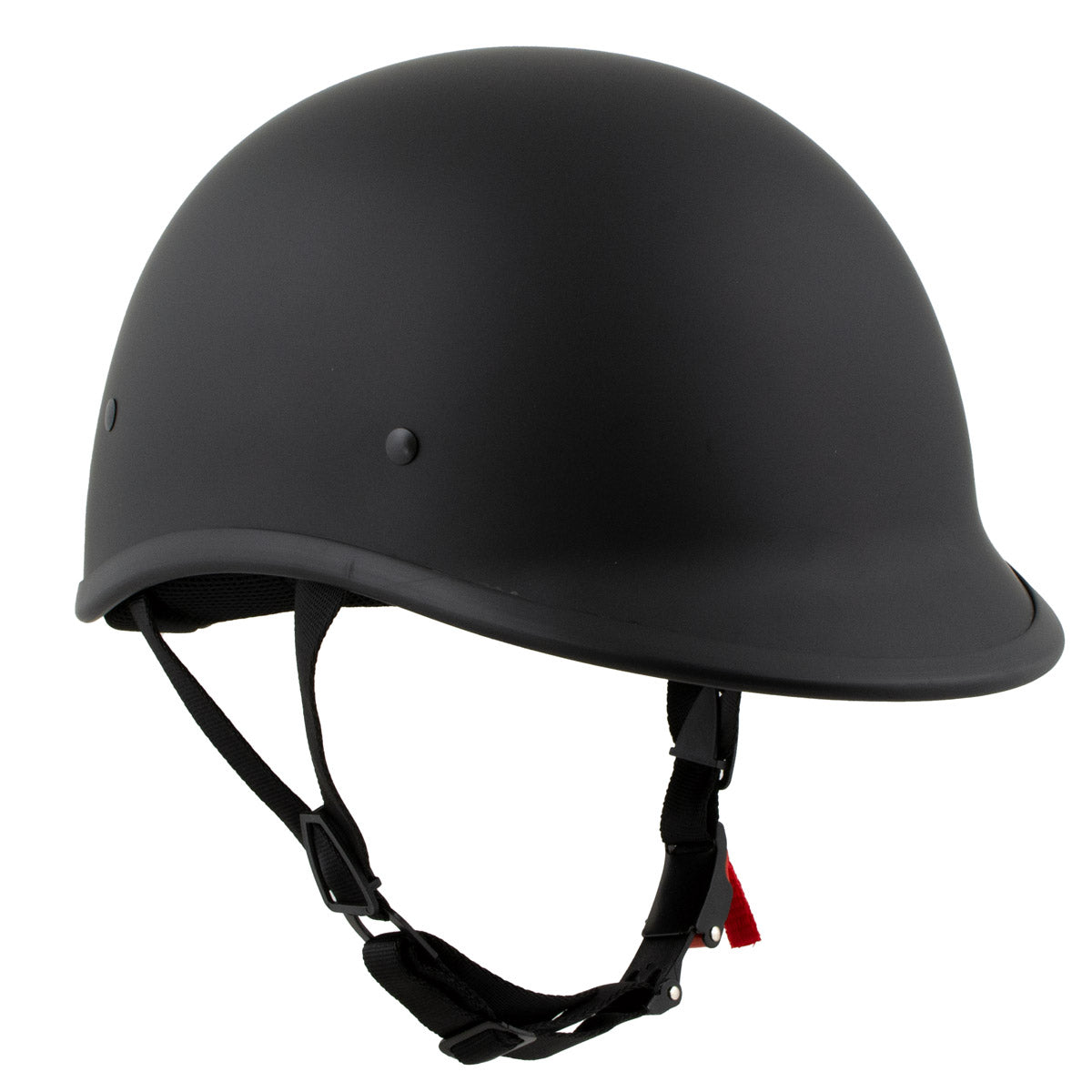 Milwaukee Helmets Polo Style Matte Black Motorcycle Half Face Helmet DOT Approved MPH9750DOT