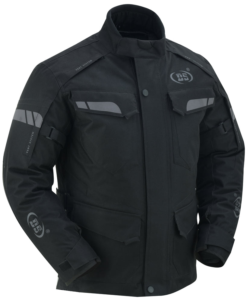 DS4615 Advance Touring Textile Motorcycle Jacket for Men - Black