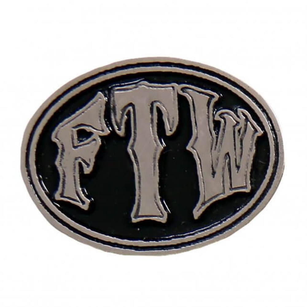 Milwaukee Leather MLP9276 FTW Oval Pin For Jackets, Vest, Hats and Clothing