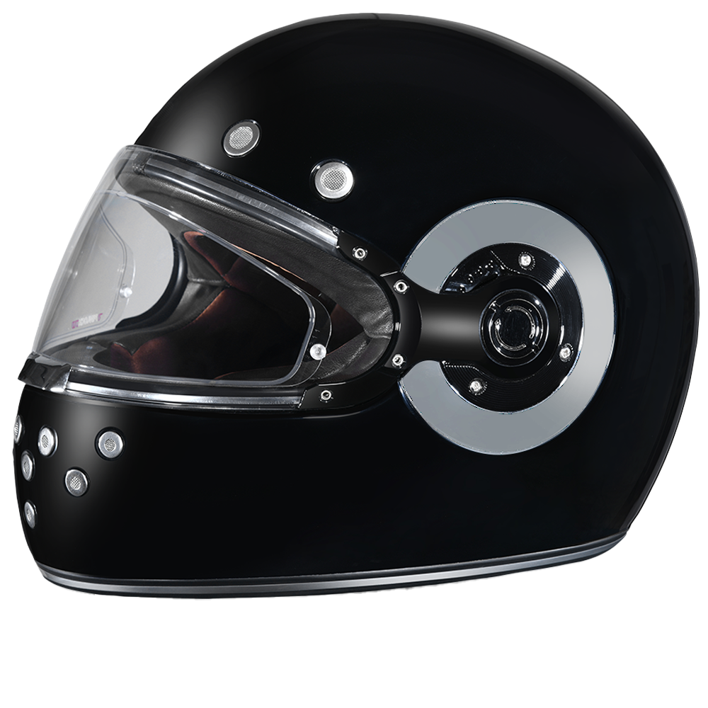 DOT Daytona Retro Full Face Motorcycle Helmet: Vintage Style for