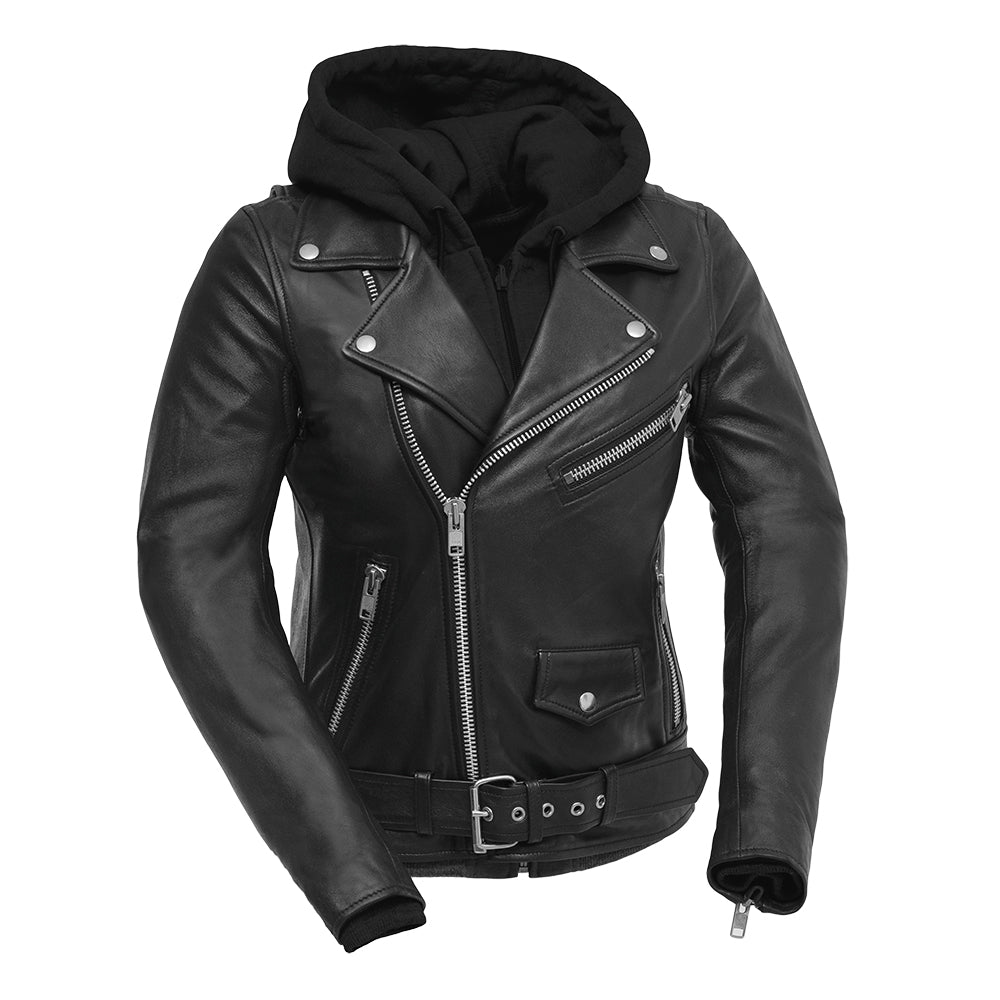 Ryman Women's Motorcycle Leather Jacket Extreme Biker Leather