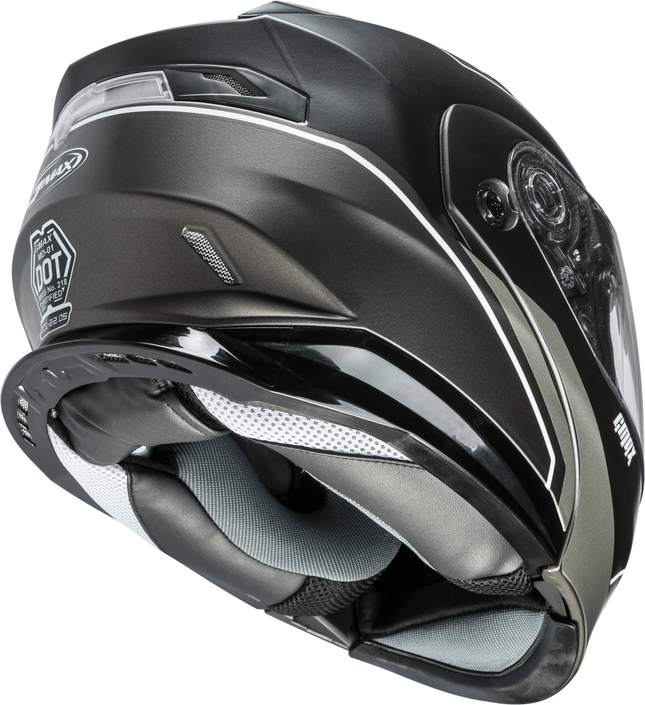 GMAX MD-01 Exploit Silver Modular Helmet - Available In-Store Only