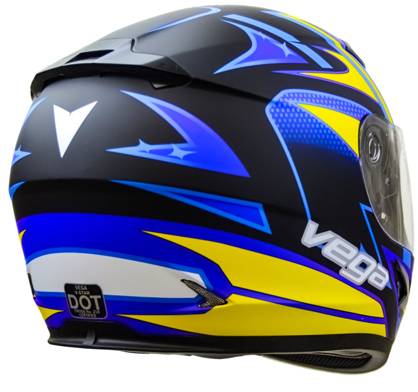 VEGA V-Star Blue Full Face Helmet - Available In-Store Only