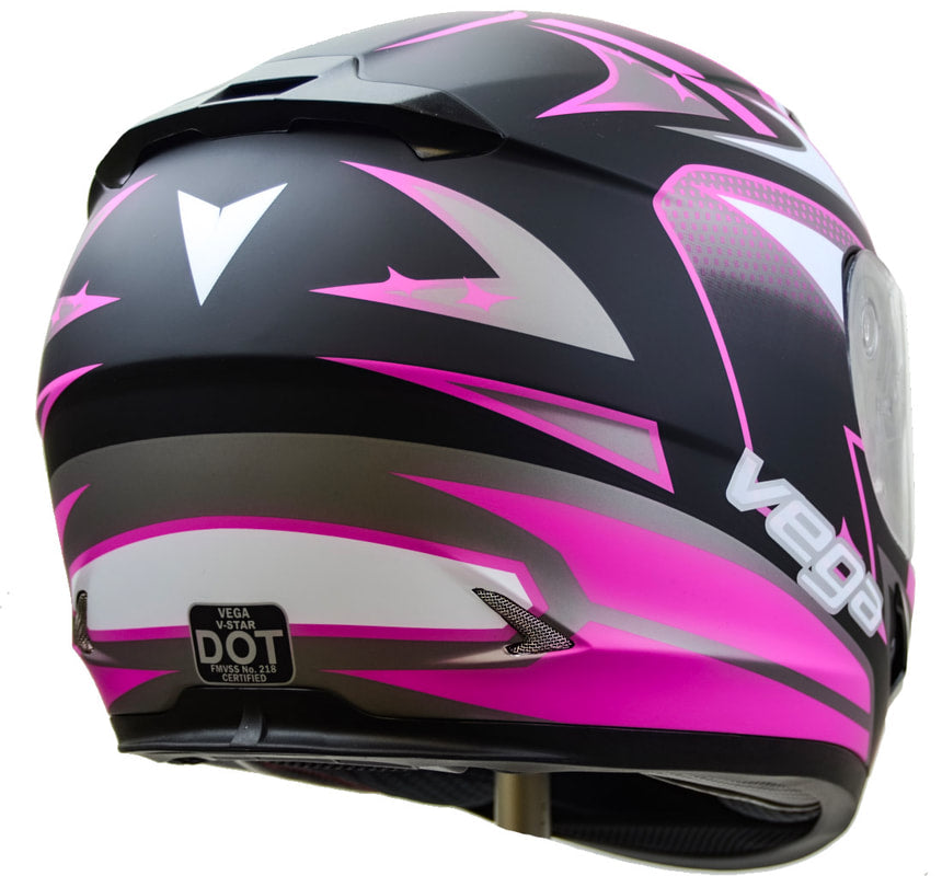 VEGA V-Star Pink Full Face Helmet - Available In-Store Only