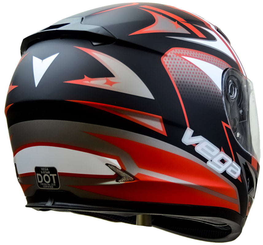 VEGA V-Star Red Full Face Helmet - Available In-Store Only