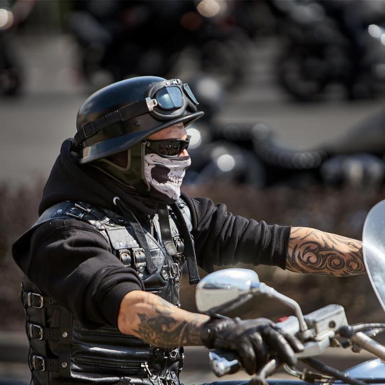Leather Skull Mask For Motorcycle Riding Venswell 3D Skull Balaclava