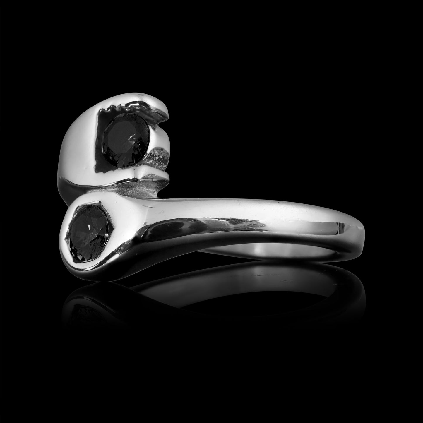 Stainless Steel CZ Wrench Ring