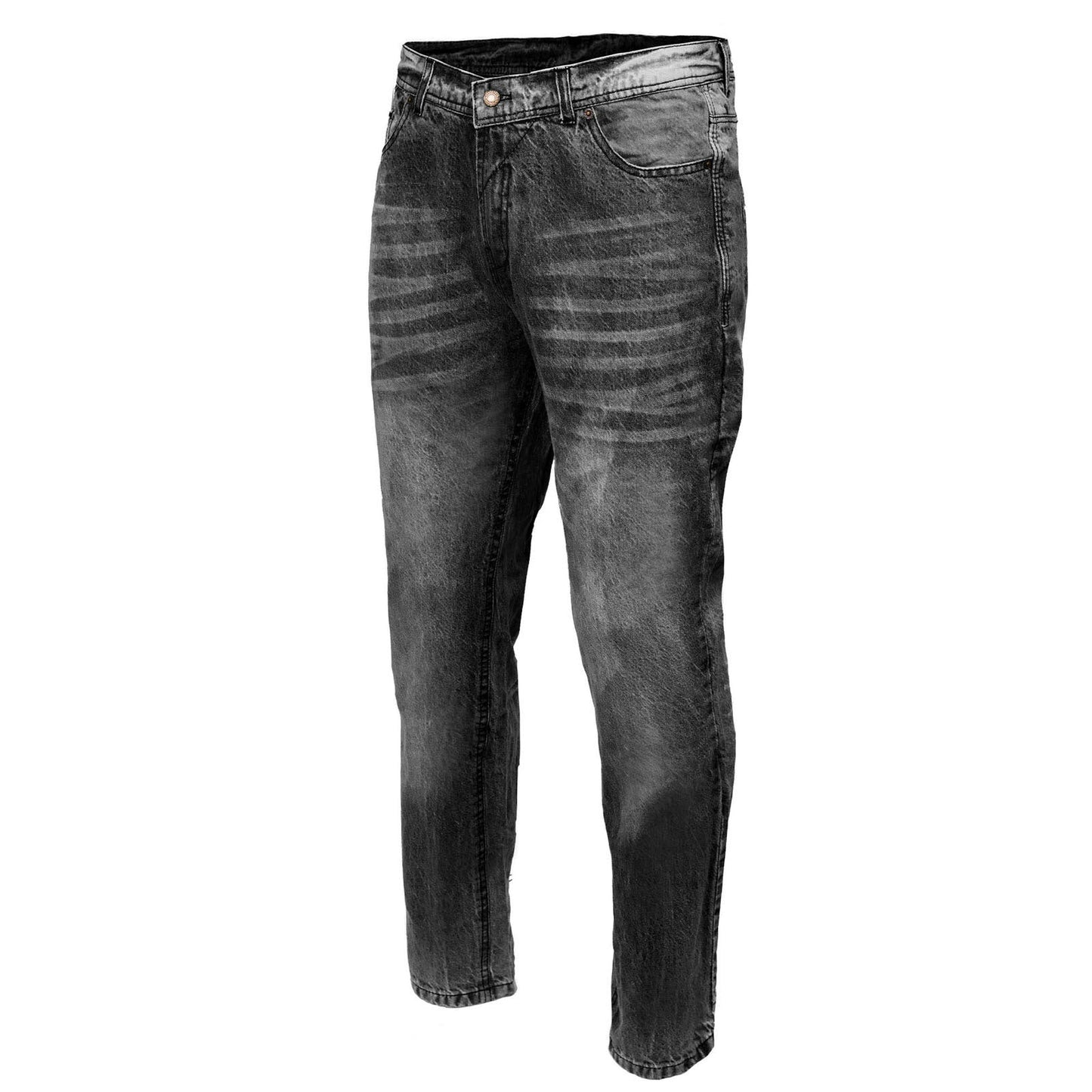 Milwaukee Leather MDM5000 Men's City Limit Black CE Armored Motorcycle Riding Denim Jeans Pants Reinforced w/ Aramid Fibers