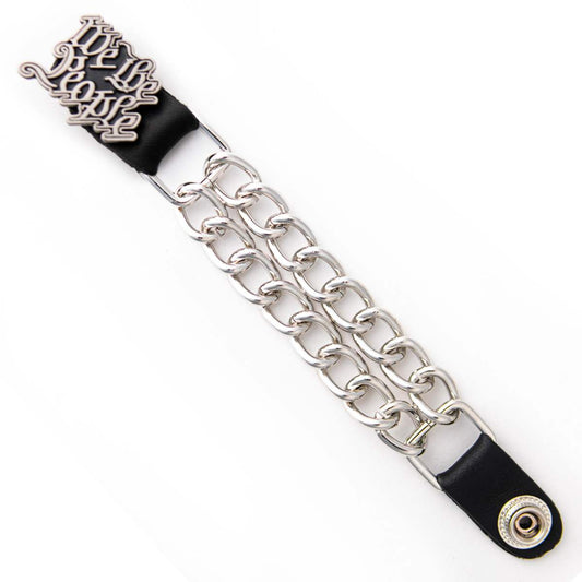 Milwaukee Leather 1-PC Vest Extender We The People, Double Chrome Chains - 4-Inch - MLA1031-SINGLE
