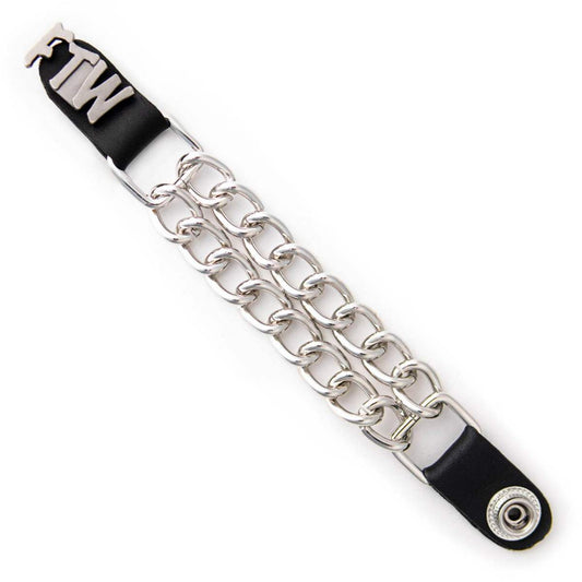 Milwaukee Leather 1-PC Vest Extender FTW, Double Chrome Chains - 4-Inch - MLA1036-SINGLE