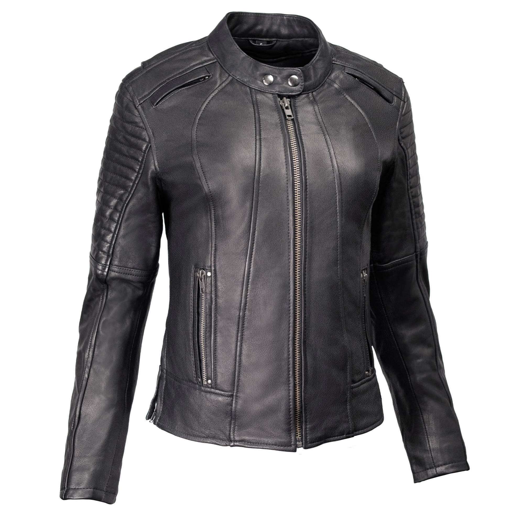 現行品 FOXEY NEWYORK Jacket【Moiti’e】40 Milwaukee Motorcycle Clothing Co. Women's Foxy Scooter Style Black